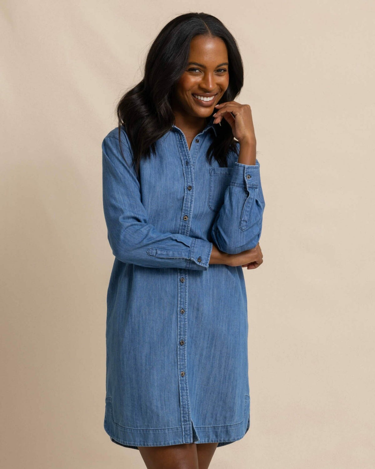 Cam Denim Dress | Southern Tide Women