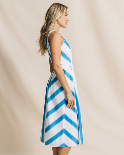 Hayden Stripe Mix Midi Dress | Southern Tide Women