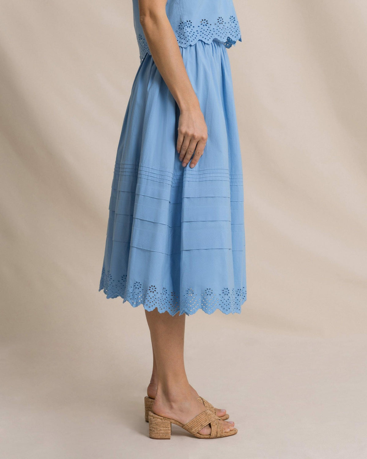 Gigi Eyelet Midi Skirt | Southern Tide Women|Sale
