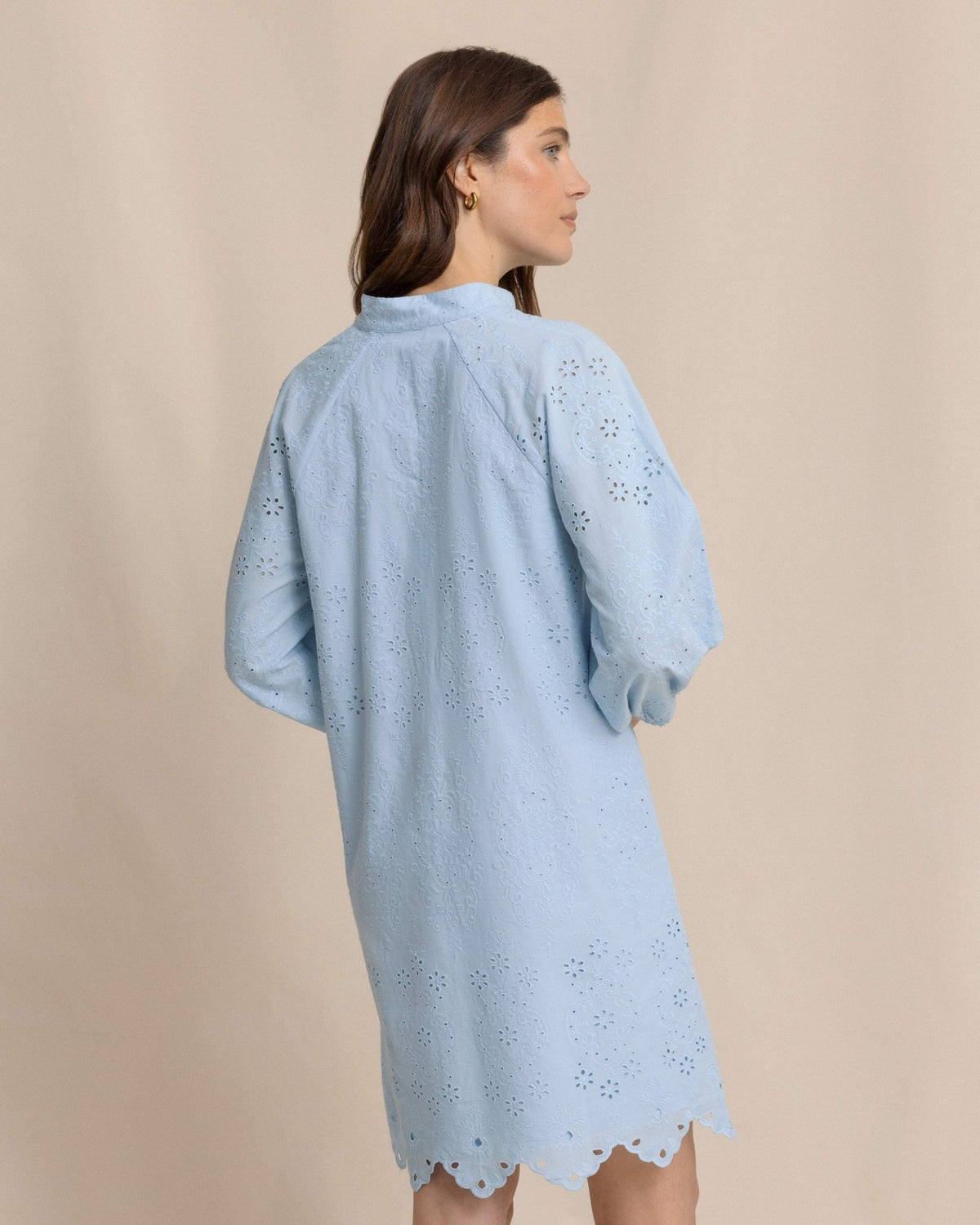 Mandy Embroidered Bubble Sleeve Dress | Southern Tide Women|Sale