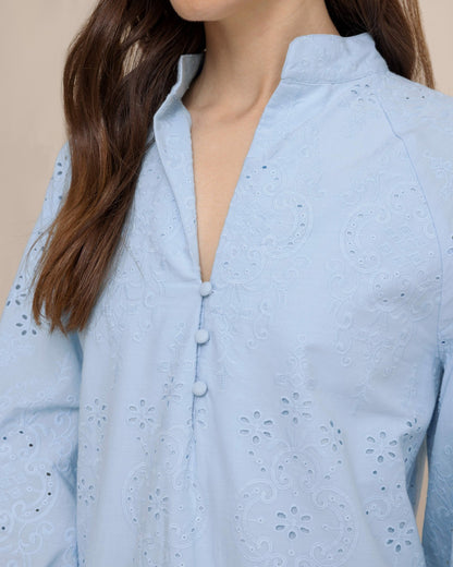 Mandy Embroidered Bubble Sleeve Dress | Southern Tide Women|Sale