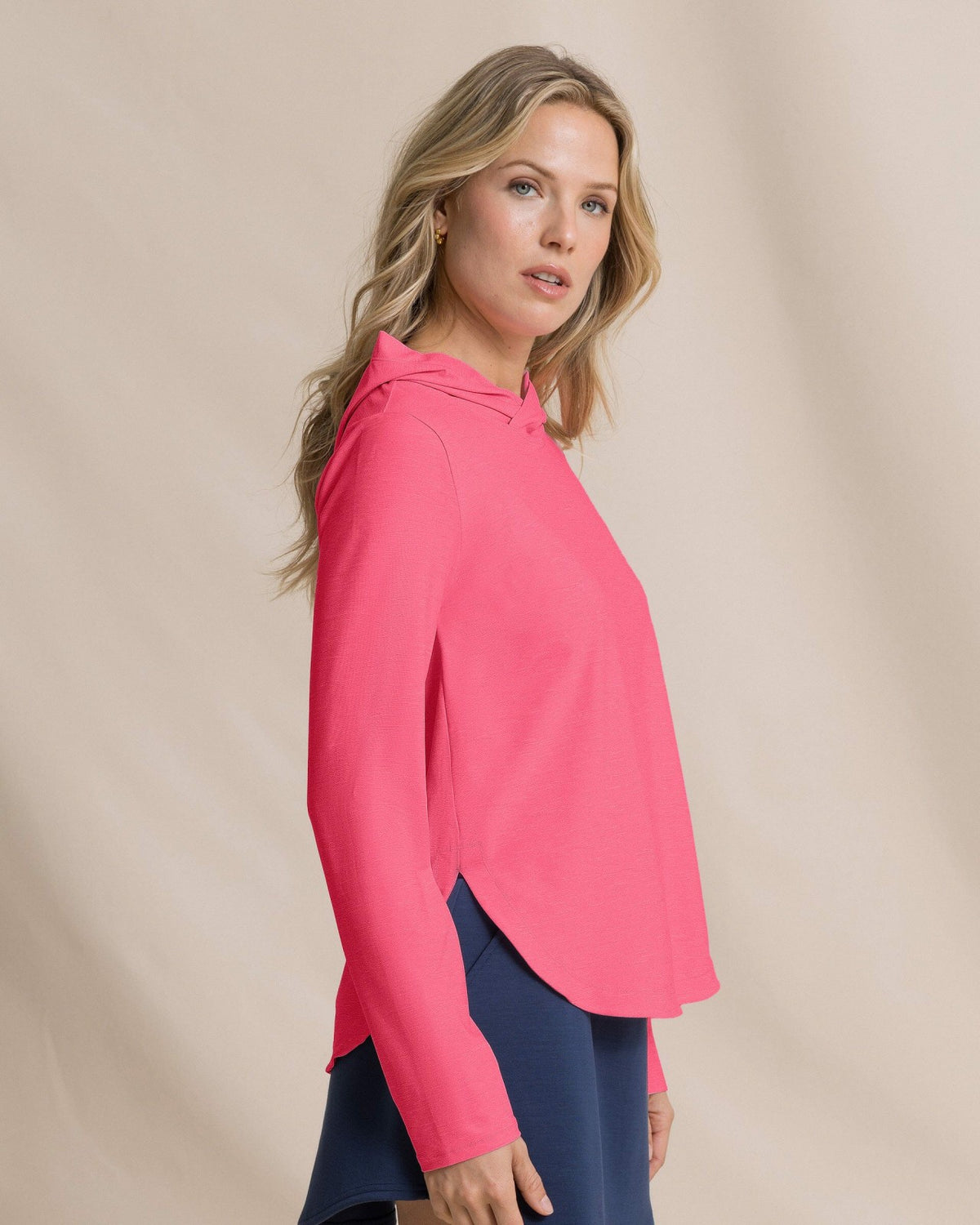 Linley Performance Hoodie - Island Pink | Southern Tide Women|Sale