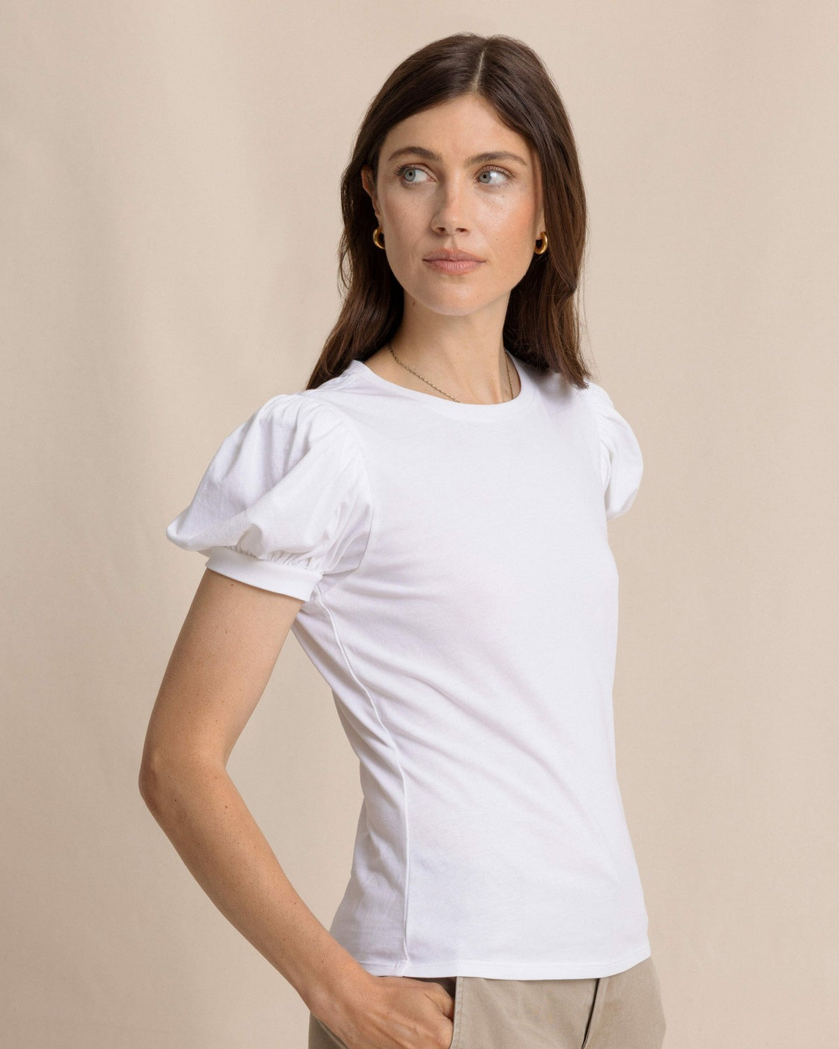 Eileen Ruffle Tee | Southern Tide Women|Sale