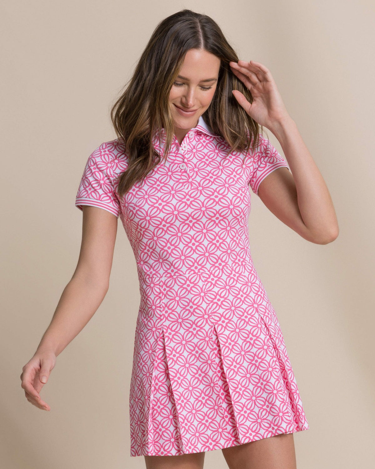 Isabelle Printed Polo Active Dress | Southern Tide Women|Sale