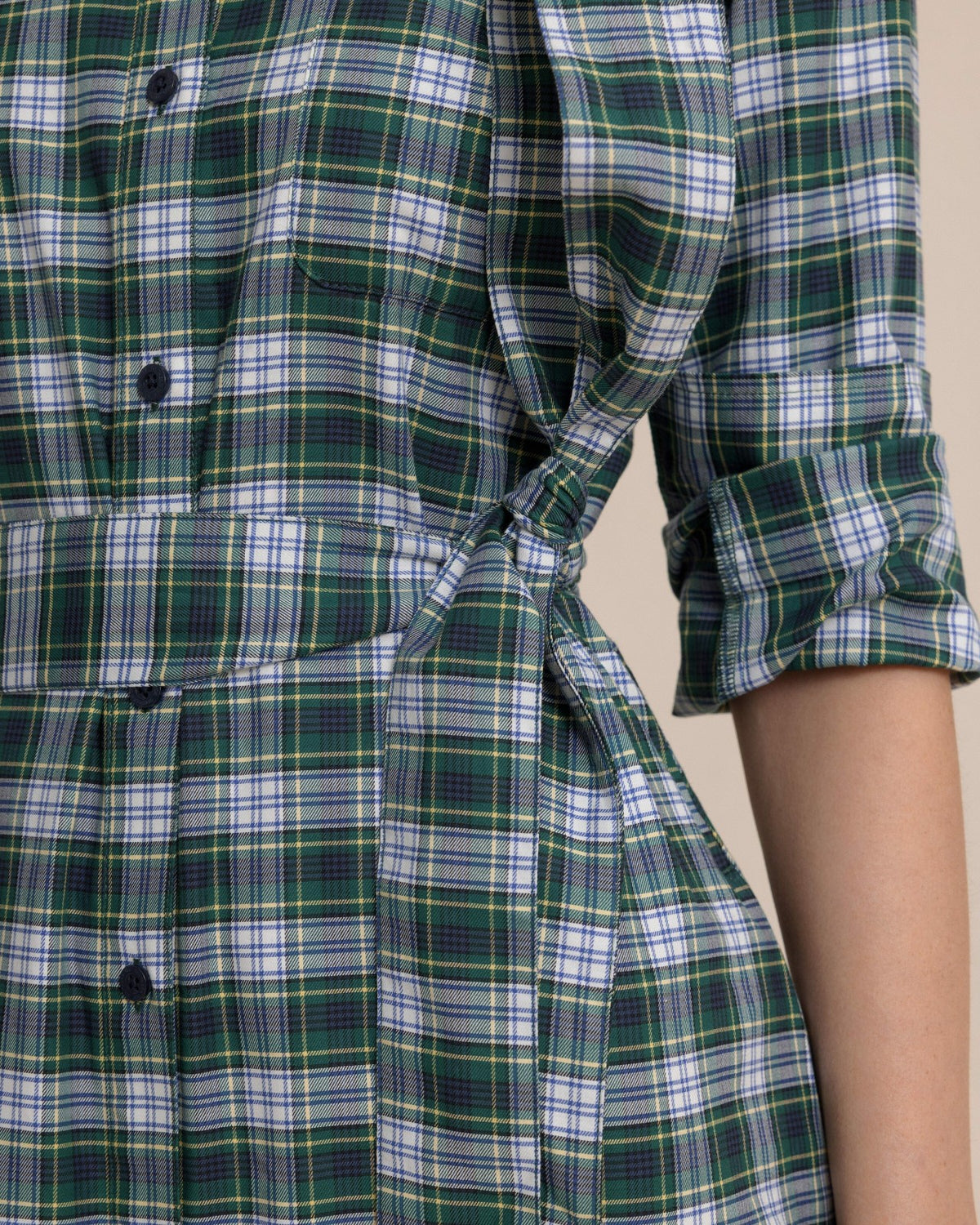Trista Gordan Tartan Shirt Dress | Southern Tide Women|Sale