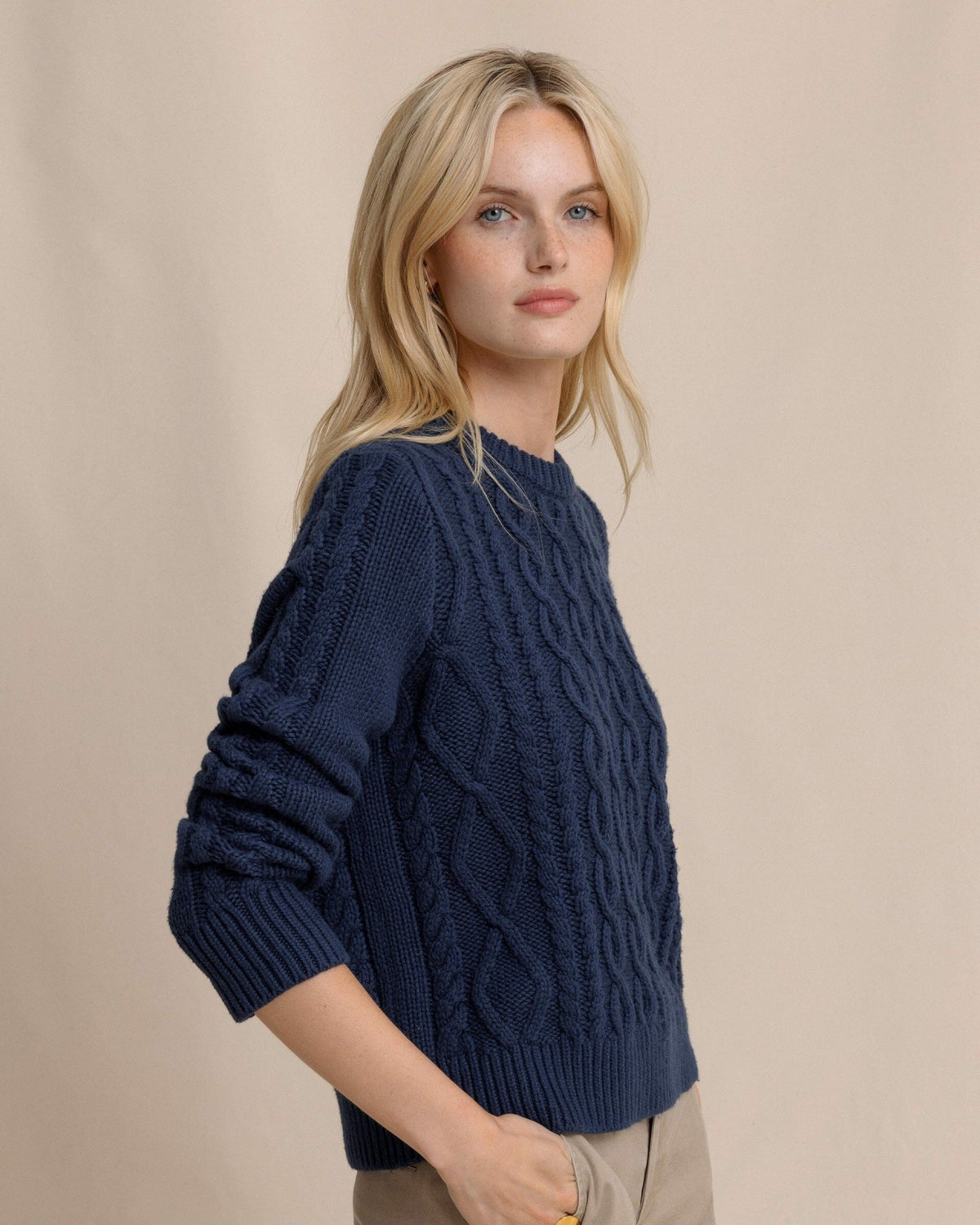 Connie Cable Knit Sweater | Southern Tide Women|Sale