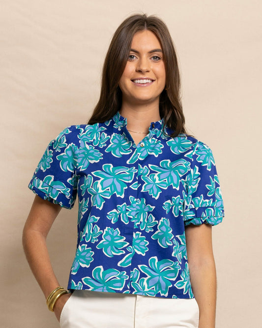 Payge Poplin Top | Southern Tide Women|Sale