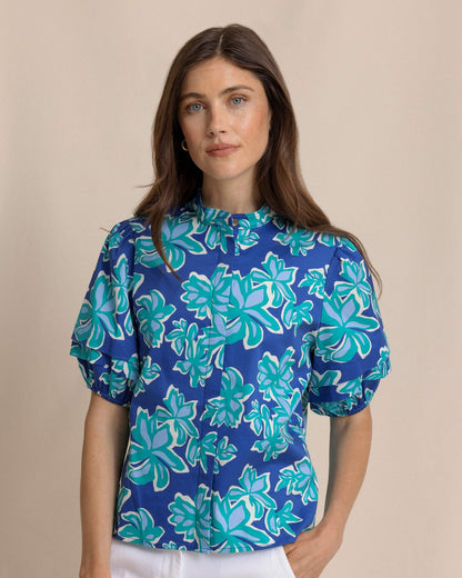 Payge Poplin Top | Southern Tide Women|Sale