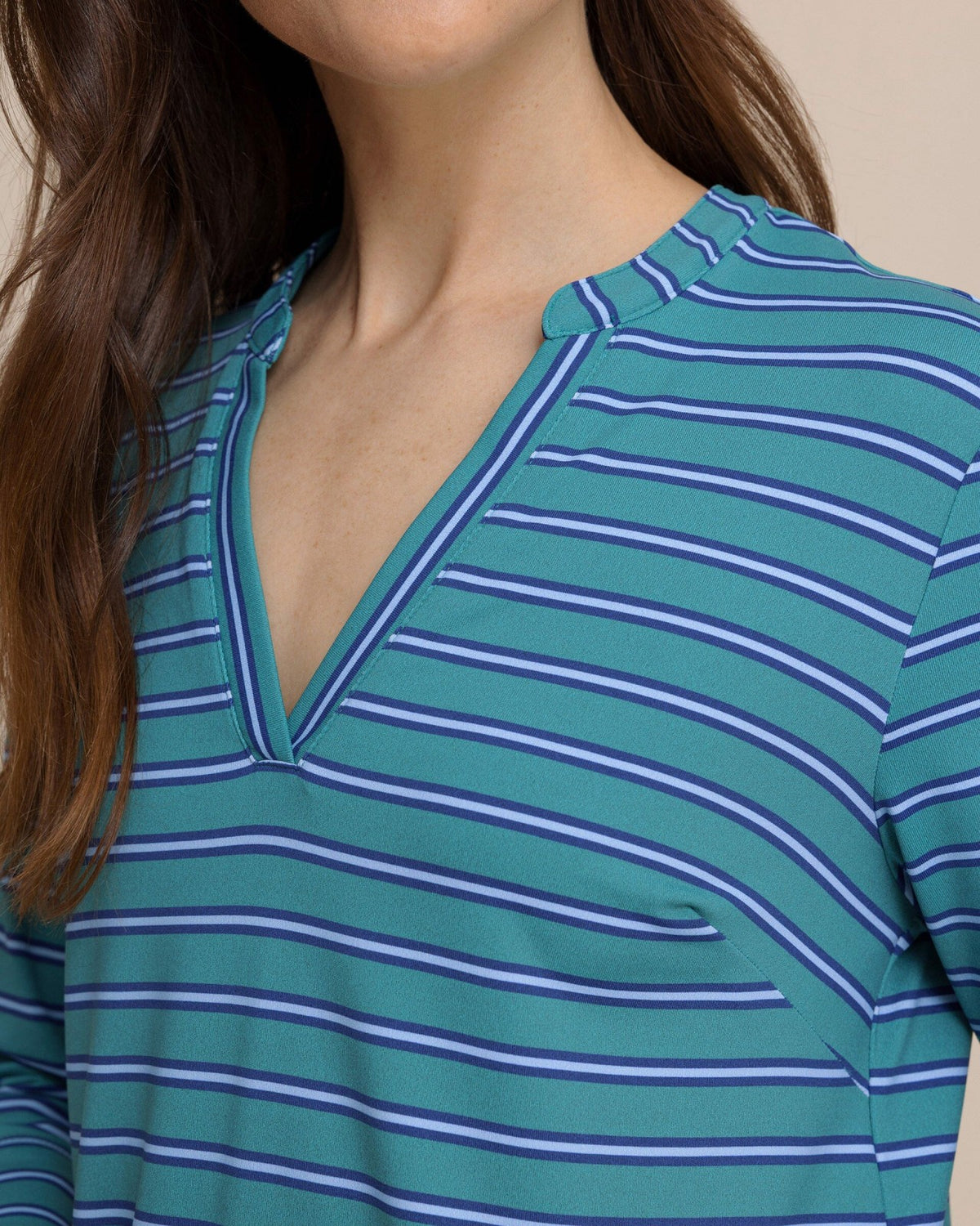 Teal Alicia Stripe Dress | Southern Tide Women|Sale