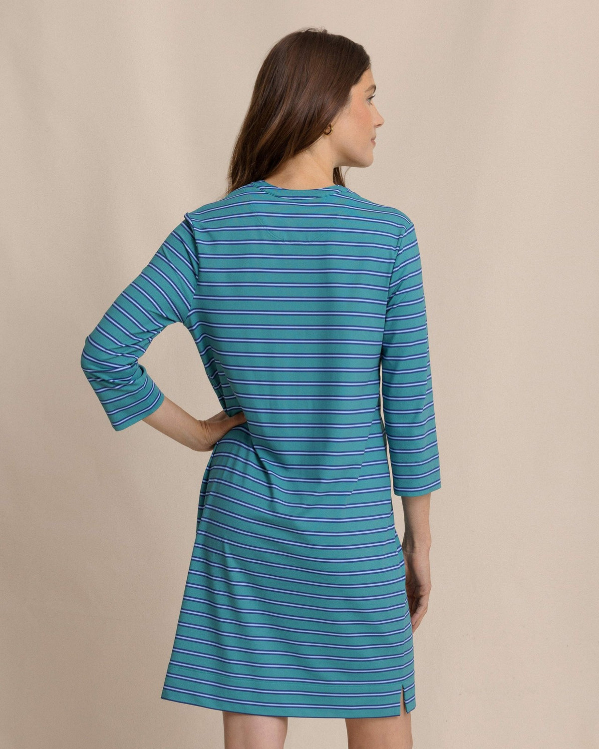 Teal Alicia Stripe Dress | Southern Tide Women|Sale