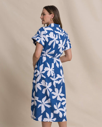 Tyra Printed Ruffle Sleeve Midi Dress | Southern Tide Women|Sale