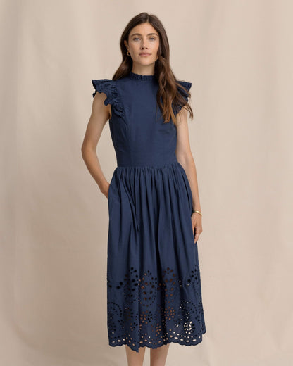 Rebekah Eyelet Midi Dress | Southern Tide Women|Sale