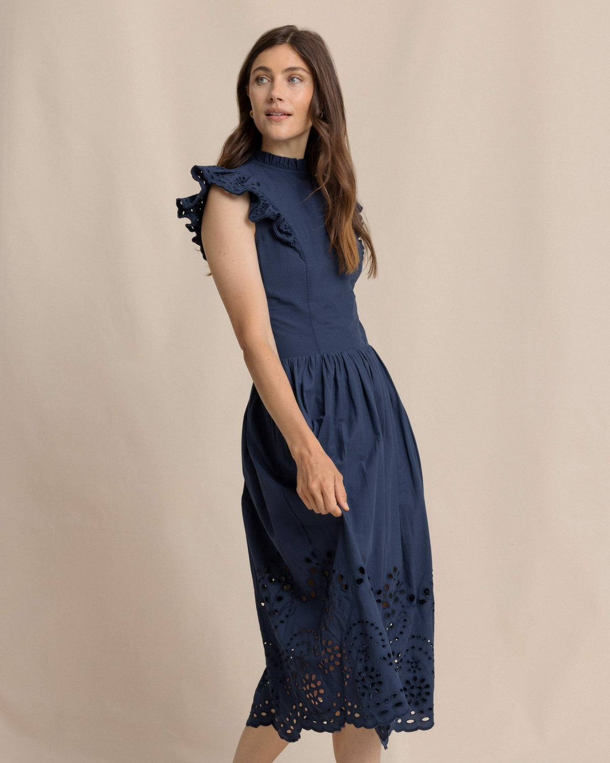 Rebekah Eyelet Midi Dress | Southern Tide Women|Sale