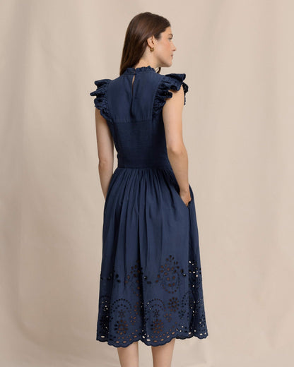 Rebekah Eyelet Midi Dress | Southern Tide Women|Sale