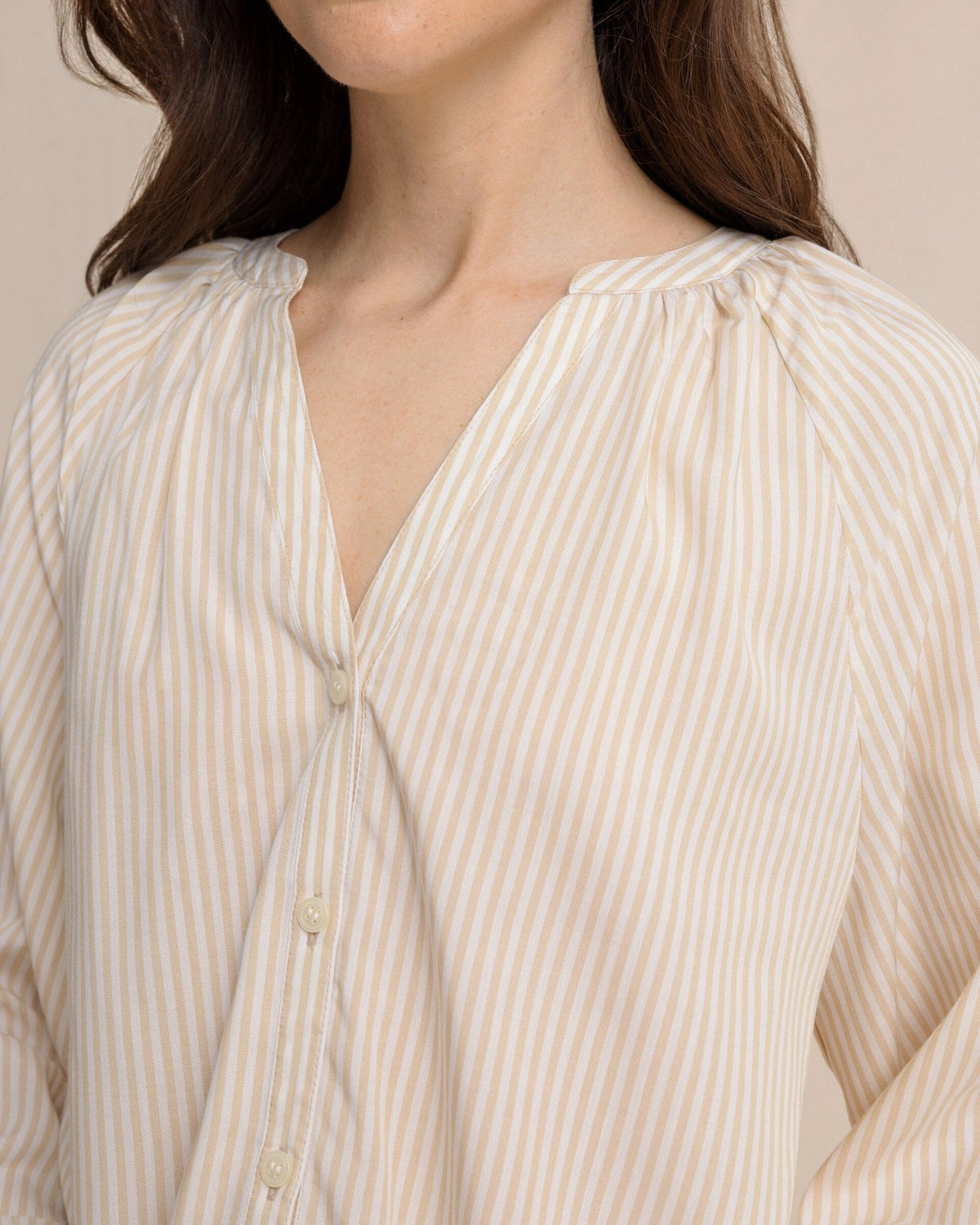 Brinley Band Collar Button Down Shirt | Southern Tide Women|Sale