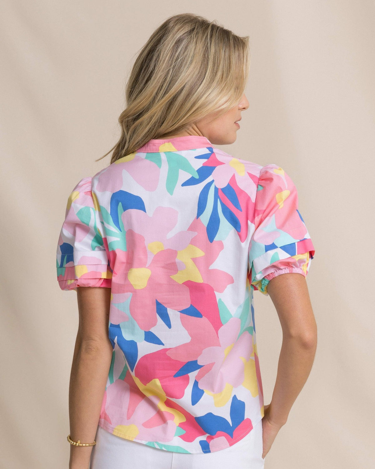 Payge Floral Print Poplin Top | Southern Tide Women|Sale