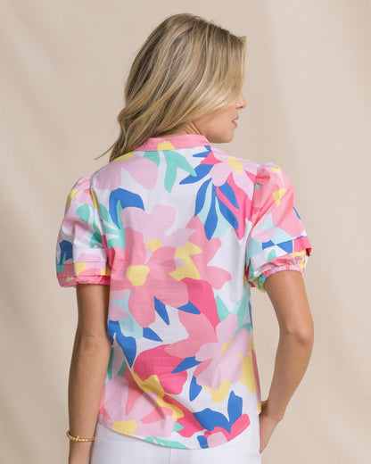Payge Floral Print Poplin Top | Southern Tide Women|Sale