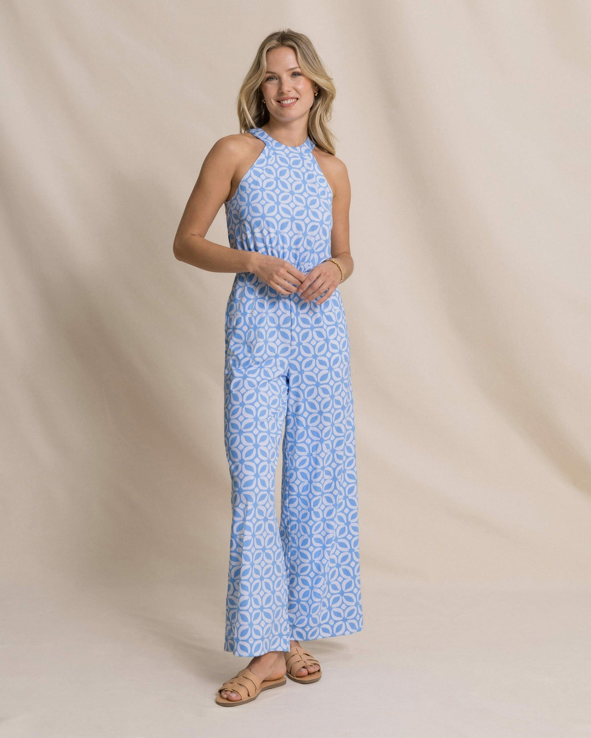 Karrigan Printed Performance Jumpsuit | Southern Tide Women|Sale
