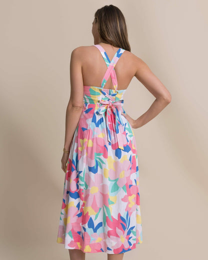 Cinzia Printed Cross Strap Dress | Southern Tide Women|Sale