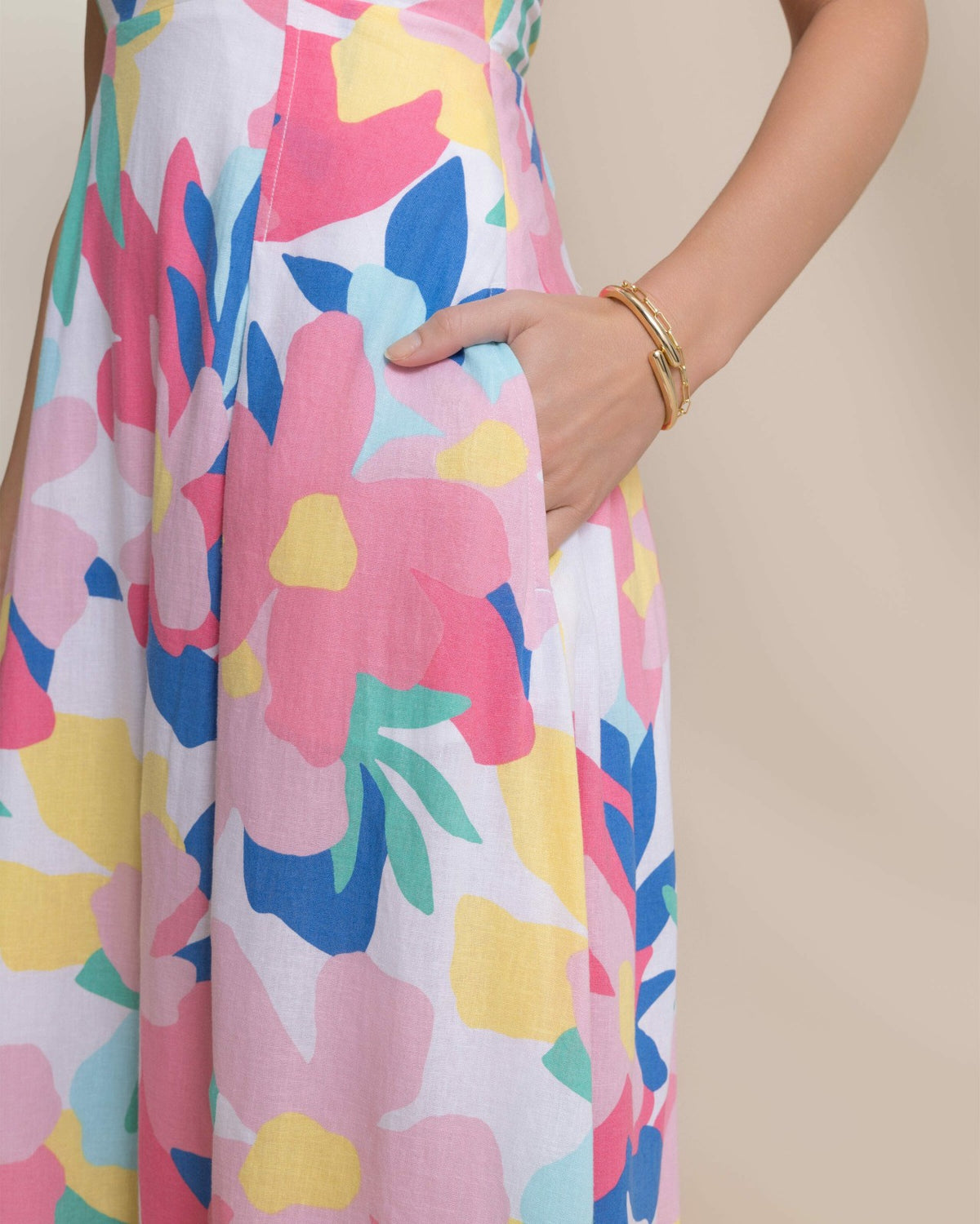 Cinzia Printed Cross Strap Dress | Southern Tide Women|Sale