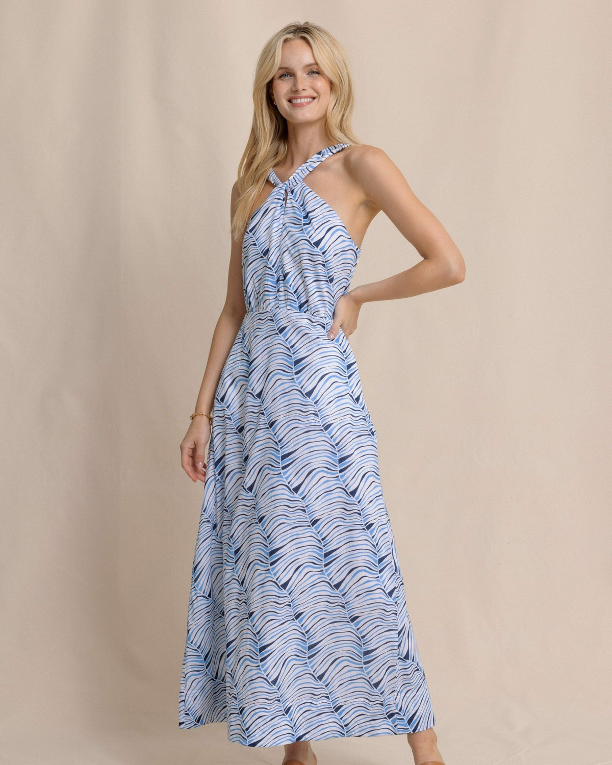 Kimberley Twist Halter Dress | Southern Tide Women|Sale