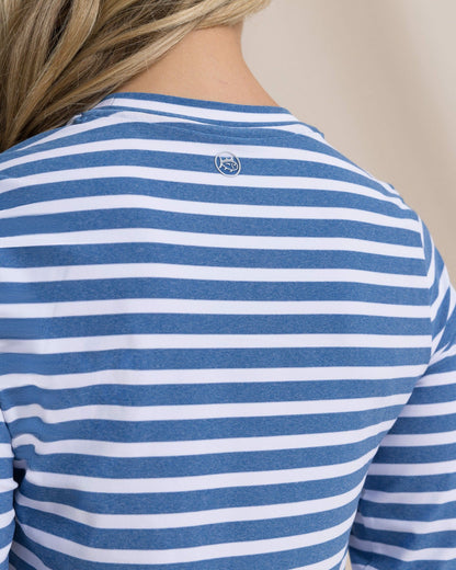 Linley Stripe Coastal Breeze® Performance Crew | Southern Tide Women|Sale