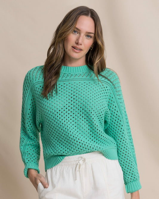 Ophelia Open Stitch Sweater - Florida Keys | Southern Tide Women|Sale