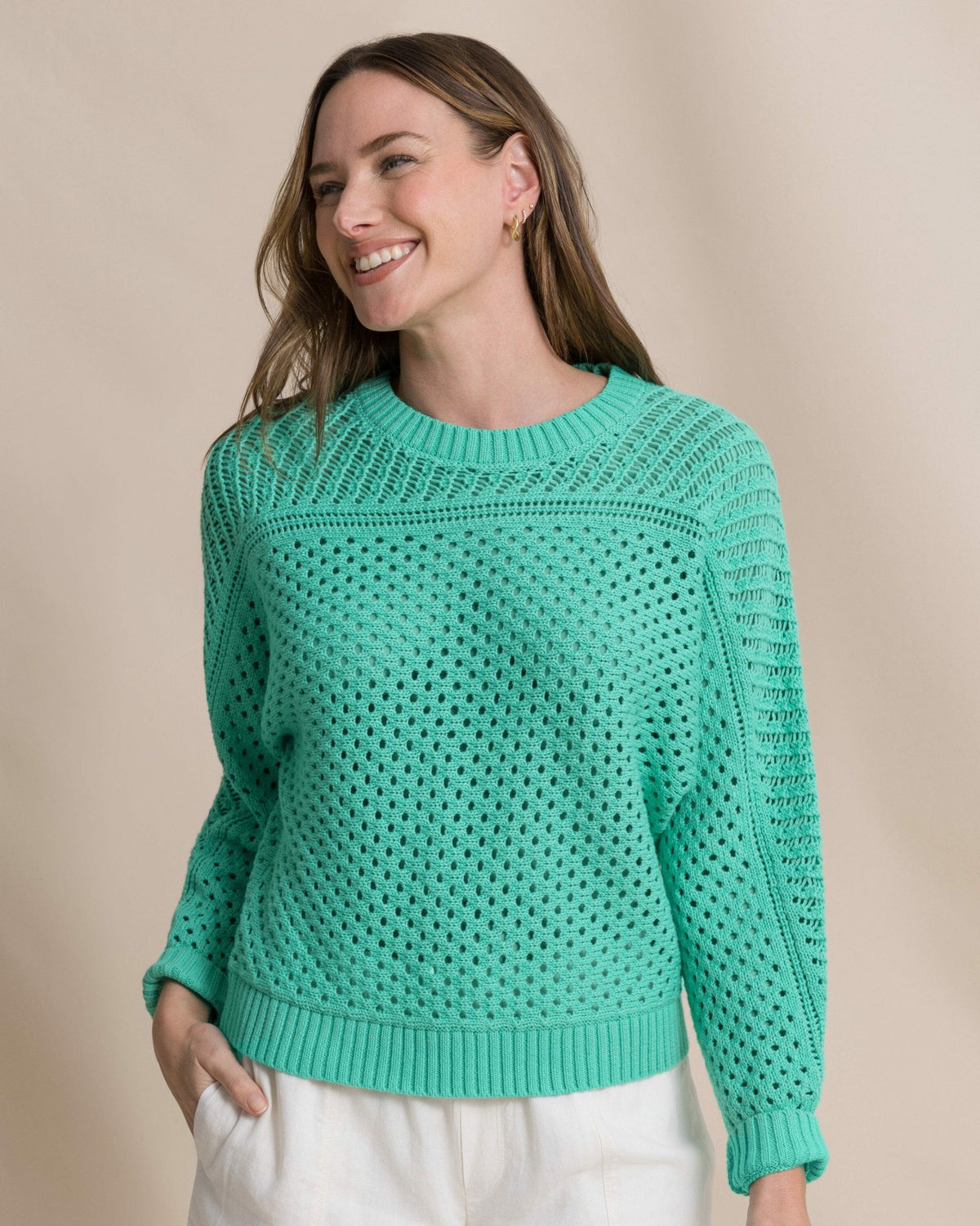 Ophelia Open Stitch Sweater - Florida Keys | Southern Tide Women|Sale