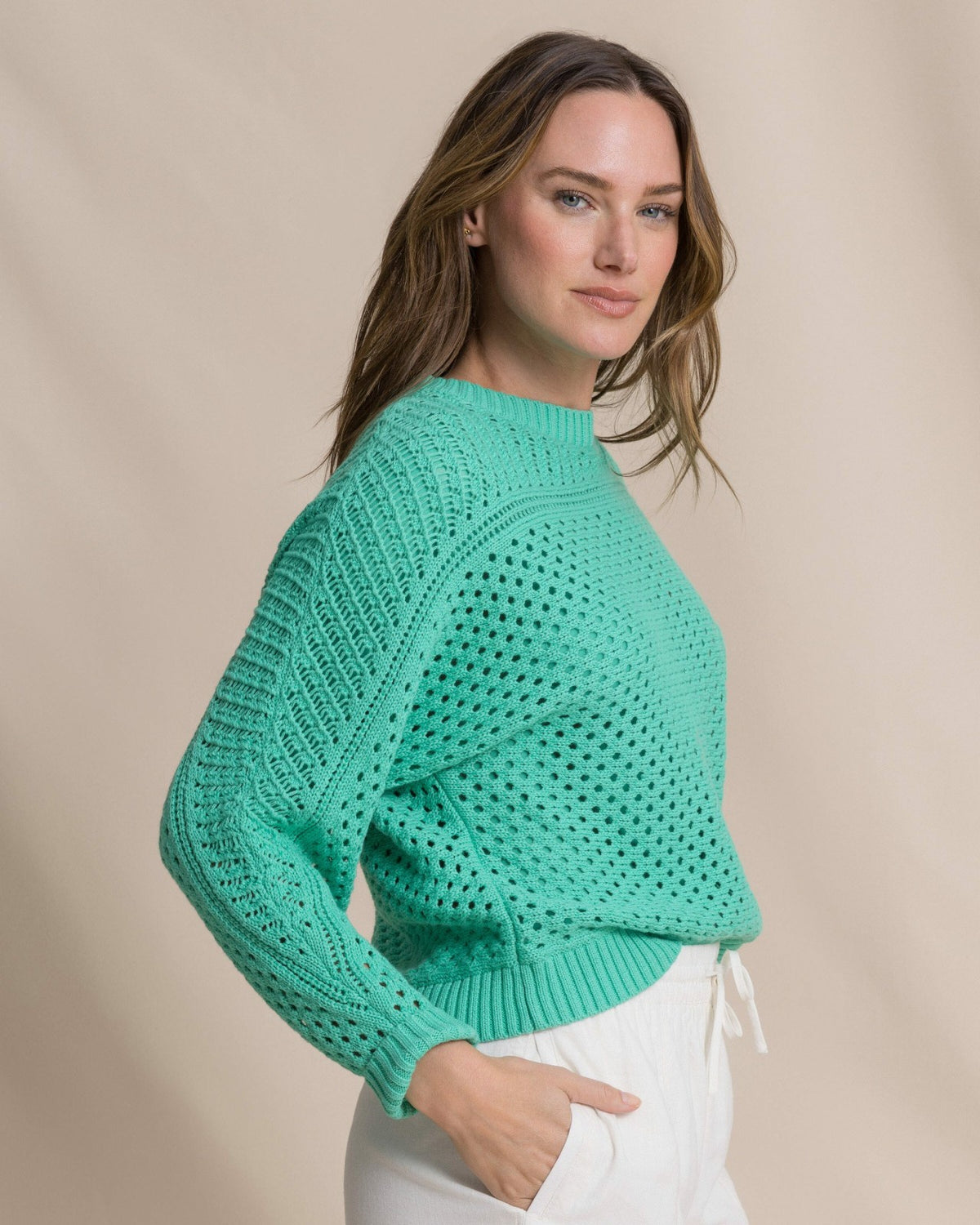 Ophelia Open Stitch Sweater - Florida Keys | Southern Tide Women|Sale