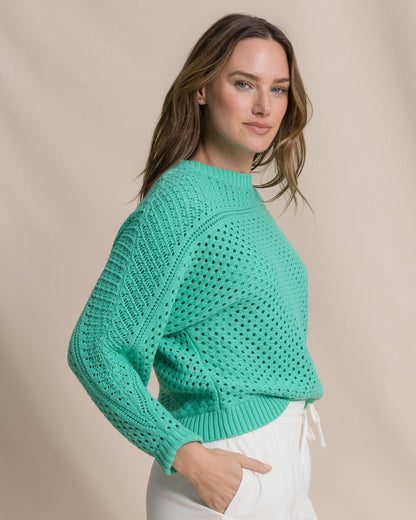 Ophelia Open Stitch Sweater - Florida Keys | Southern Tide Women|Sale