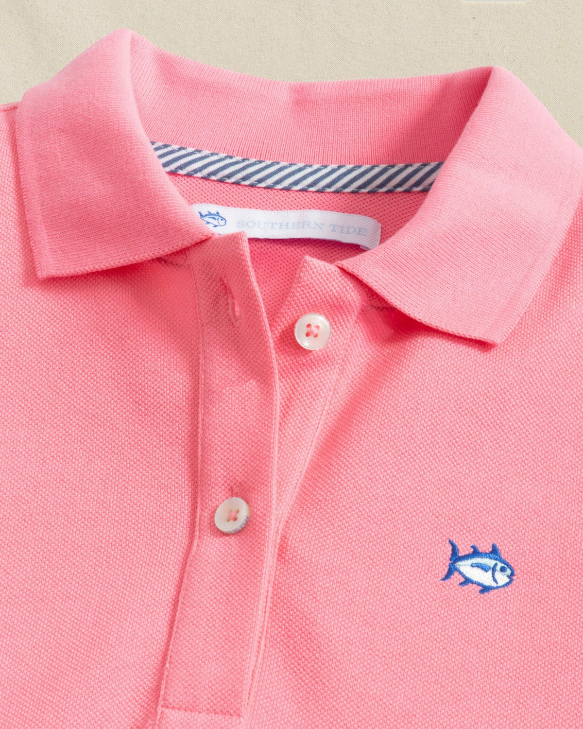 Skipjack Dropwaist Polo Dress - Sea Pink | Southern Tide Women|Kids|Sale