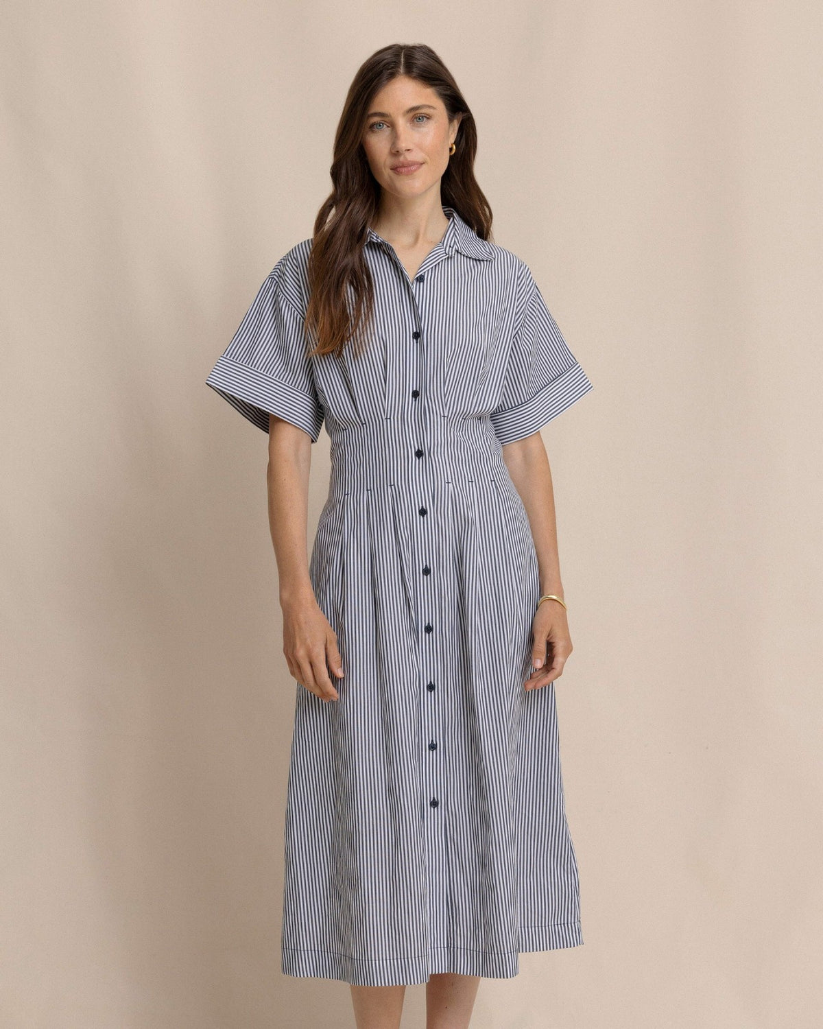Bobbie Tucked Waist Shirtdress | Southern Tide Women|Sale