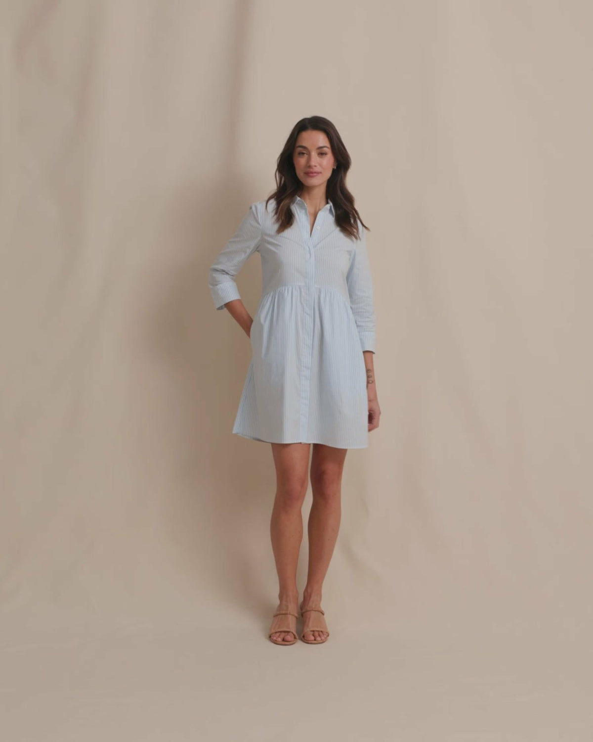 Cara brrr°® Stripe Dress | Southern Tide Women