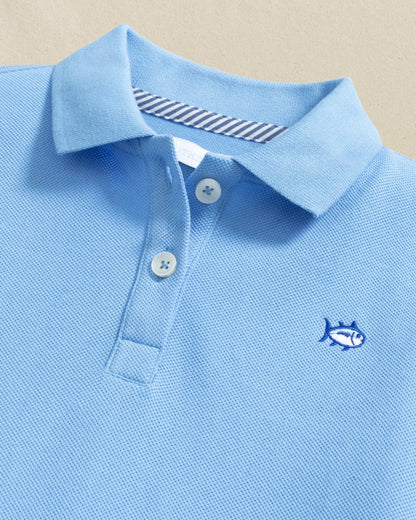 Girls Skipjack Dropwaist Polo Dress - Ocean Channel | Southern Tide Women|Kids