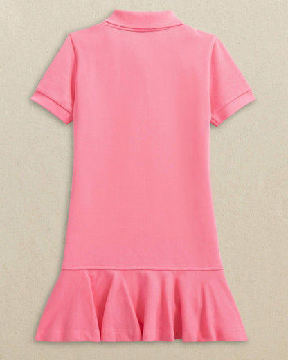 Girls Skipjack Dropwaist Polo Dress - Sea Pink | Southern Tide Women|Kids