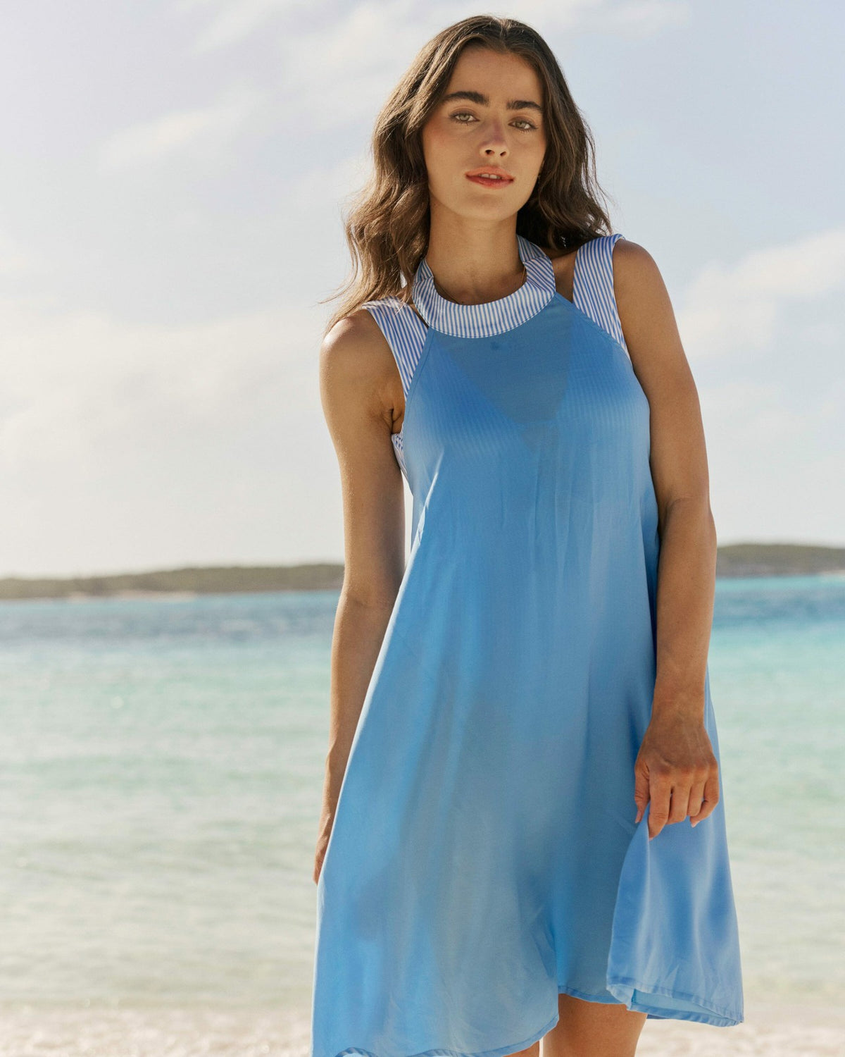 Halter Neck Short Cover-Up Dress | Southern Tide Women