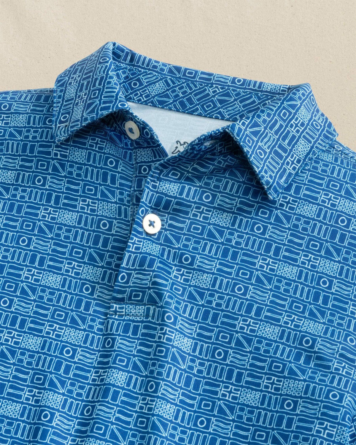 Boys Driver Nautical Flags Printed Performance Polo | Southern Tide Kids