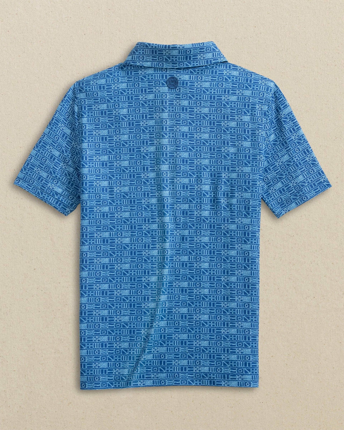 Boys Driver Nautical Flags Printed Performance Polo | Southern Tide Kids