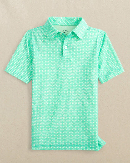 Boys Pop Lock & Dock It Printed Performance Polo | Southern Tide Kids