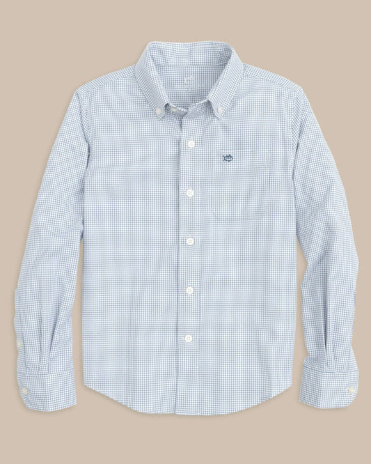 Youth Intercoastal Rosemont Tattersall Sport Shirt | Southern Tide Kids
