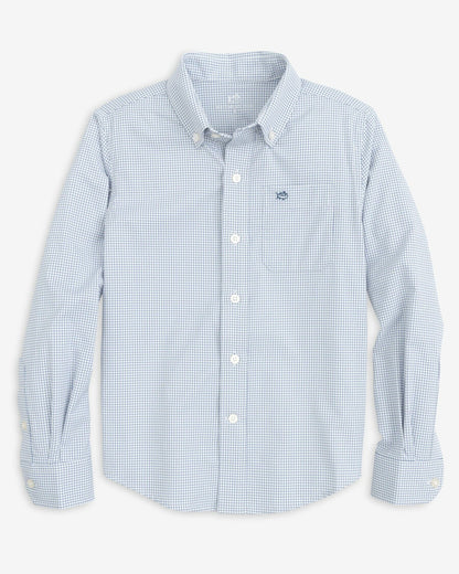 Youth Intercoastal Rosemont Tattersall Sport Shirt | Southern Tide Kids