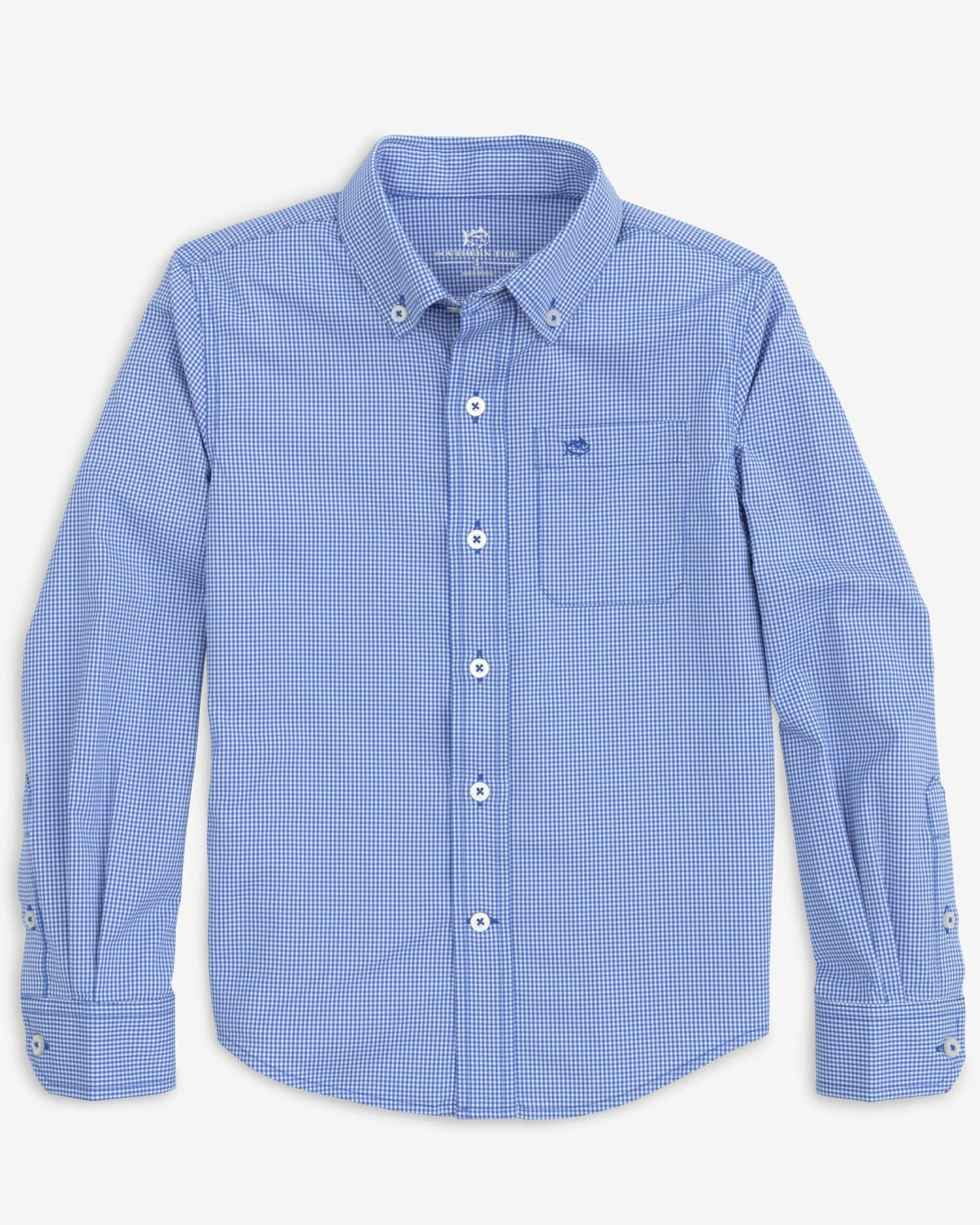 Boy's Intercoastal Mini Gingham Button Down Shirt | Southern Tide Kids