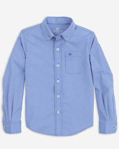 Boy's Intercoastal Mini Gingham Button Down Shirt | Southern Tide Kids