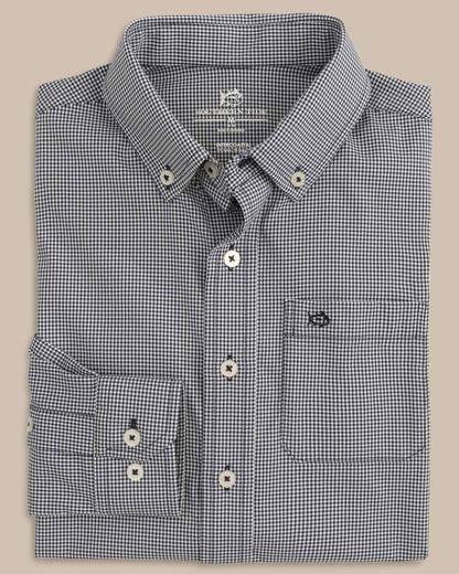 Boy's Intercoastal Mini Gingham Button Down Shirt | Southern Tide Kids