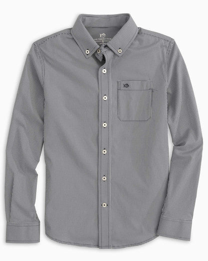 Boy's Intercoastal Mini Gingham Button Down Shirt | Southern Tide Kids