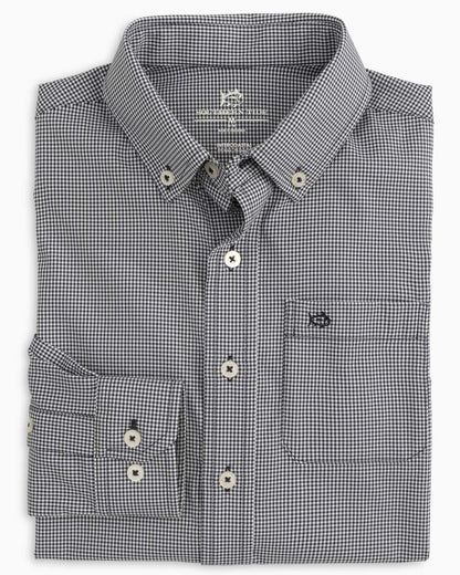 Boy's Intercoastal Mini Gingham Button Down Shirt | Southern Tide Kids