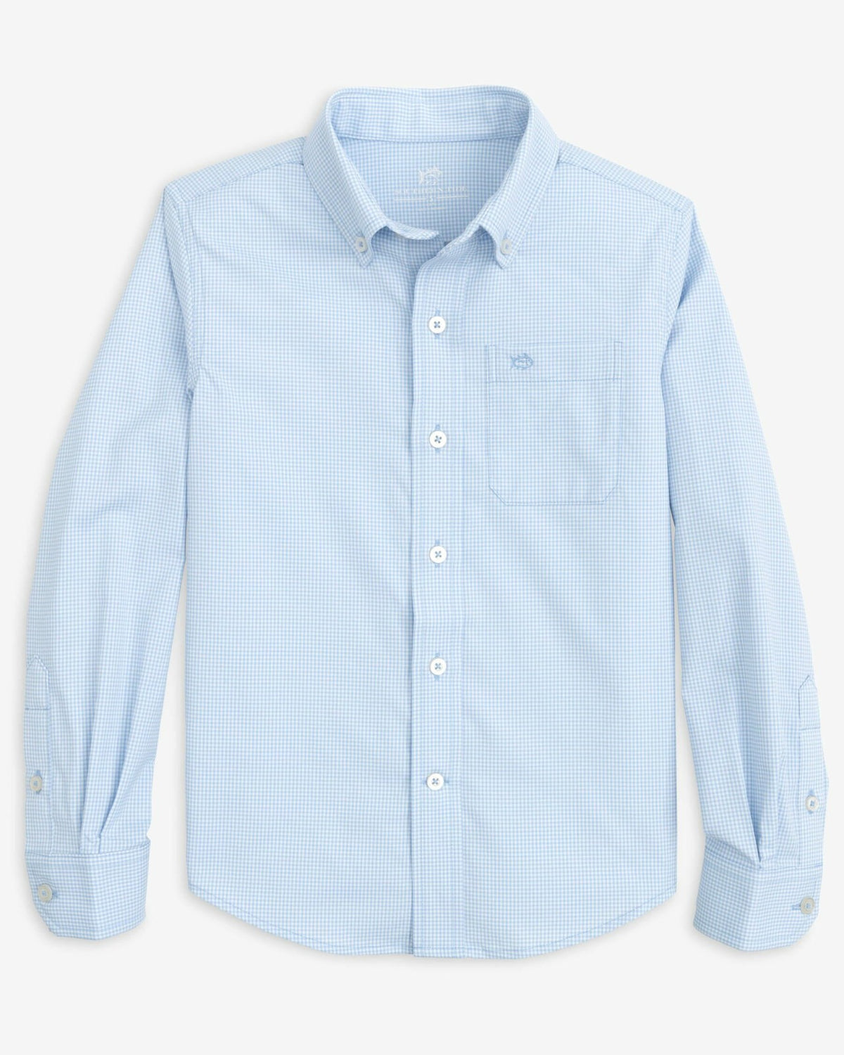 Boy's Intercoastal Mini Gingham Button Down Shirt | Southern Tide Kids