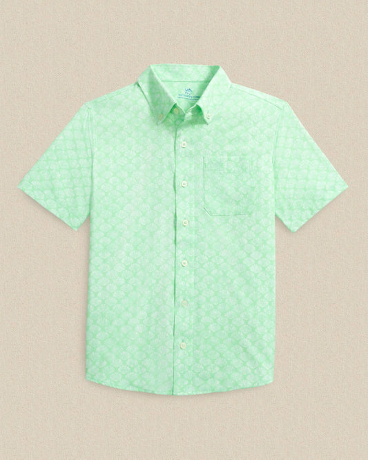 Boys Seashell Cove Short Sleeve Sport Shirt | Southern Tide Kids|Sale