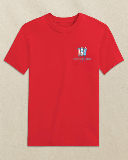 Kids Skipjack Fill Fireworks Short Sleeve T-Shirt | Southern Tide Kids