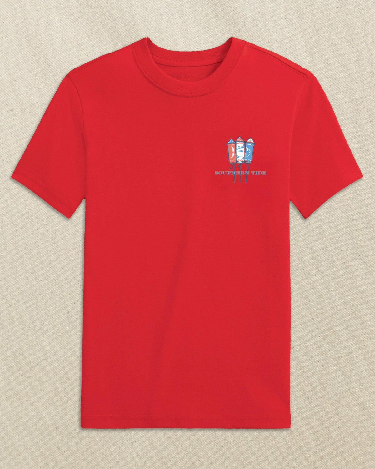 Kids Skipjack Fill Fireworks Short Sleeve T-Shirt | Southern Tide Kids